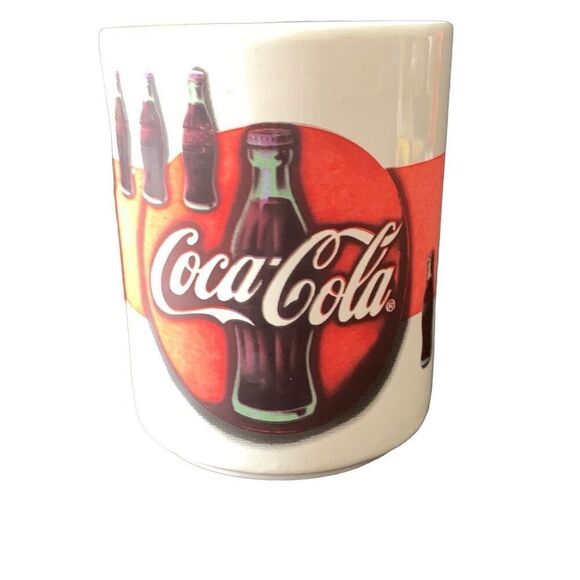 Vintage Coca-Cola 1997 Always Refreshing Collectible Logo Bottle Mug HTF - Picture 5 of 10